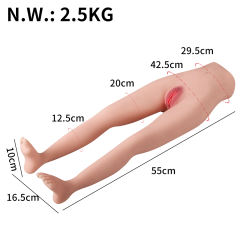 5.51LB Life-Like Flesh/Brown Colored TPE Sex Doll with Legs for Men