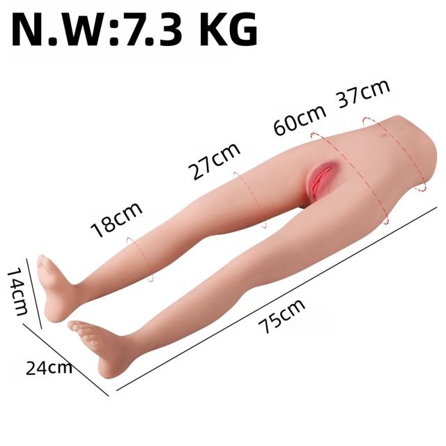 5.07LB Life-Like Flesh/Brown Colored TPE Sex Doll for Men