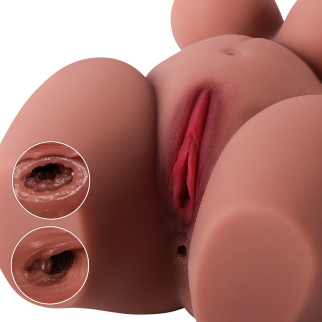 8.59LB Life-Like Brown Colored TPE Sex Doll for Men