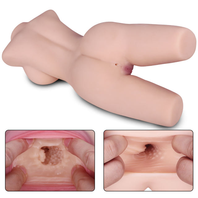19.40LB Life-Like Flesh/Brown Colored TPE Sex Doll with Skeleton for Men