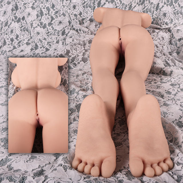 18.74LB Life-Like Flesh/Brown Colored TPE Sex Doll with Legs for Men