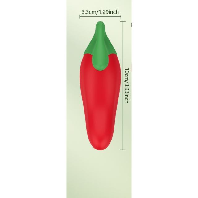 4.06" Chili Pepper App-Controlled Vibrator – 9 Vibrating Modes with Wireless Remote Control