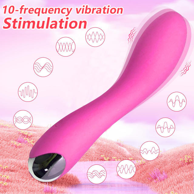 7.09" Magenta Rechargeable Silicone Vibrator with 4 Interchangeable Attachments – 20 Vibrating Modes