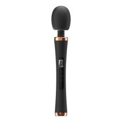 12.21" Black Rechargeable Silicone Powerful Wand Massager – 10 Vibrating Modes