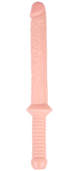 15" Realistic PVC Dildo with Handle – Color Options Available (Black/Flesh/Brown/Dark Brow)