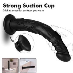 13.4" Realistic PVC Dildo – Color Options Available (Black/Flesh/Brown/Dark Brow)