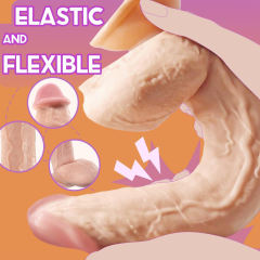 16.5" Ultra-Thick PVC Dildo – Color Options Available (Black/Flesh/Brown/Dark Brow)