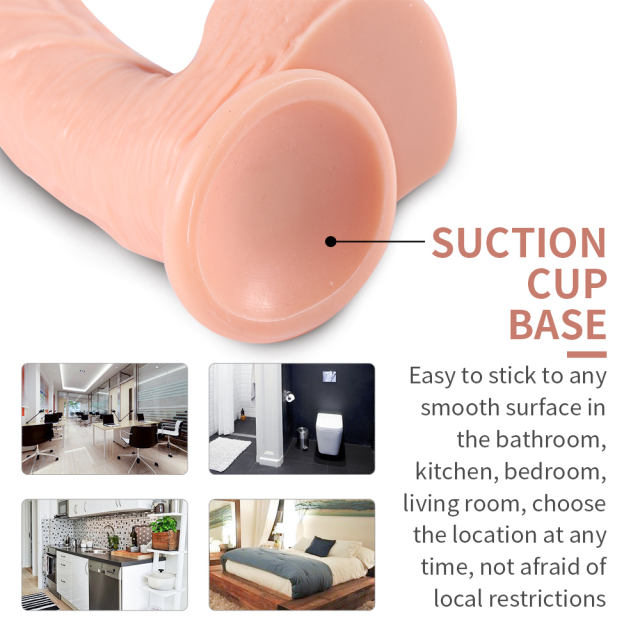 13" Thick PVC Dildo – Color Options Available (Black/Flesh/Brown/Dark Brow)