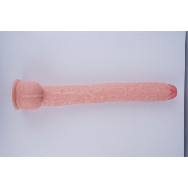 17" Realistic PVC Dildo – Color Options Available (Black/Flesh/Brown/Dark Brow)