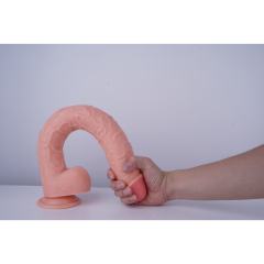 17" Realistic PVC Dildo – Color Options Available (Black/Flesh/Brown/Dark Brow)