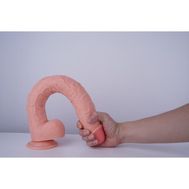 17" Realistic PVC Dildo – Color Options Available (Black/Flesh/Brown/Dark Brow)