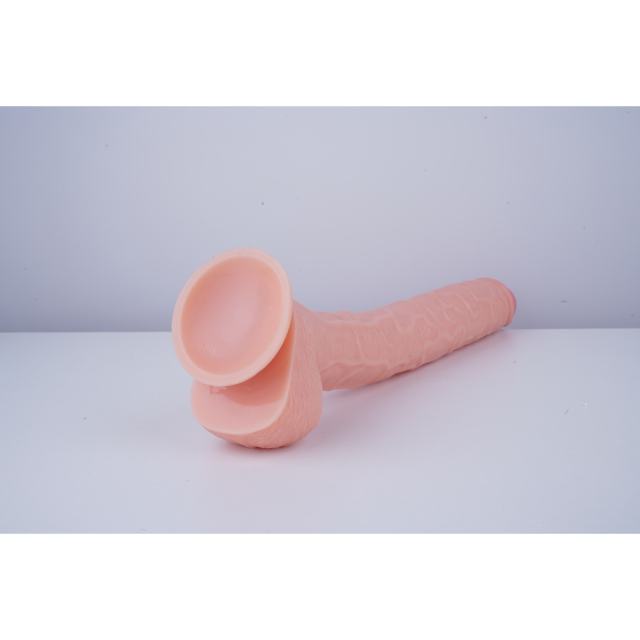 17" Realistic PVC Dildo – Color Options Available (Black/Flesh/Brown/Dark Brow)