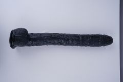 17" Realistic PVC Dildo – Color Options Available (Black/Flesh/Brown/Dark Brow)