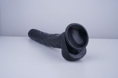 17" Realistic PVC Dildo – Color Options Available (Black/Flesh/Brown/Dark Brow)