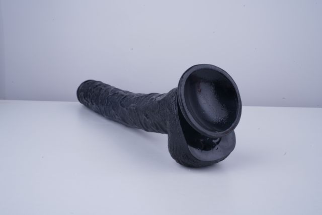 17" Realistic PVC Dildo – Color Options Available (Black/Flesh/Brown/Dark Brow)