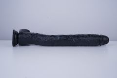 17" Realistic PVC Dildo – Color Options Available (Black/Flesh/Brown/Dark Brow)