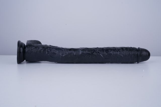 17" Realistic PVC Dildo – Color Options Available (Black/Flesh/Brown/Dark Brow)
