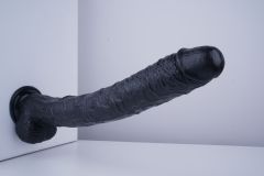 17" Realistic PVC Dildo – Color Options Available (Black/Flesh/Brown/Dark Brow)