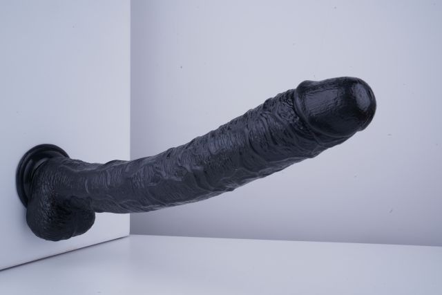 17" Realistic PVC Dildo – Color Options Available (Black/Flesh/Brown/Dark Brow)