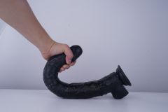 17" Realistic PVC Dildo – Color Options Available (Black/Flesh/Brown/Dark Brow)