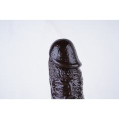17" Realistic PVC Dildo – Color Options Available (Black/Flesh/Brown/Dark Brow)