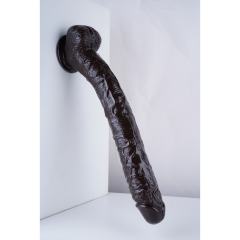 17" Realistic PVC Dildo – Color Options Available (Black/Flesh/Brown/Dark Brow)