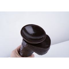 17" Realistic PVC Dildo – Color Options Available (Black/Flesh/Brown/Dark Brow)