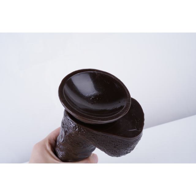 17" Realistic PVC Dildo – Color Options Available (Black/Flesh/Brown/Dark Brow)
