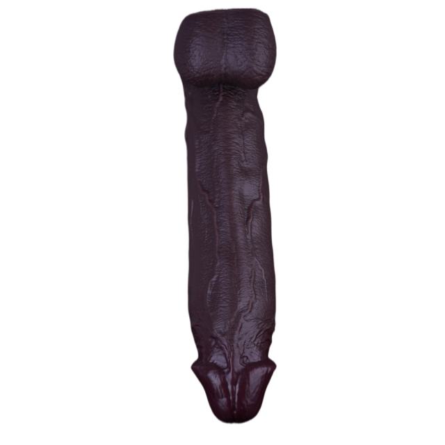 15" Ultra-Thick Silicone Dildo – Color Options Available (Flesh/Brown/Dark Coffee)