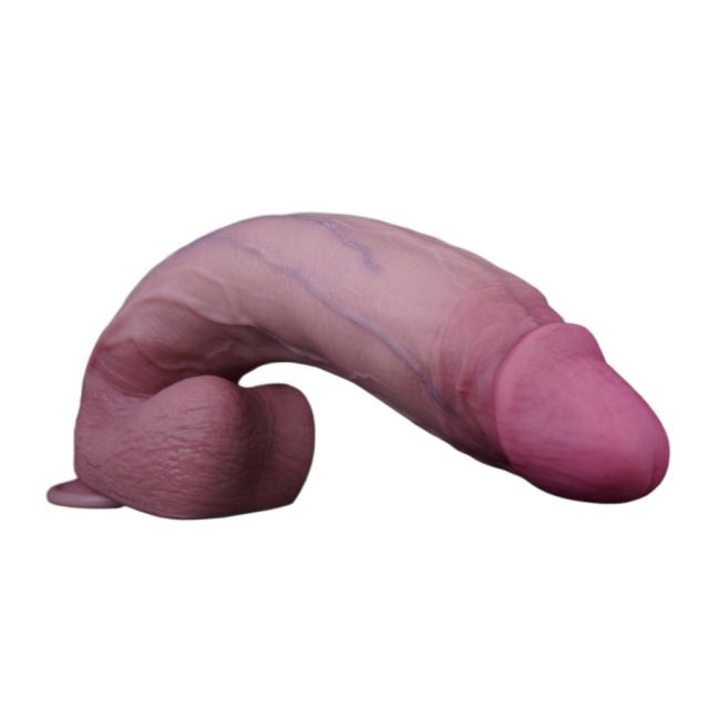 15" Ultra-Thick Silicone Dildo – Color Options Available (Flesh/Brown/Dark Coffee)