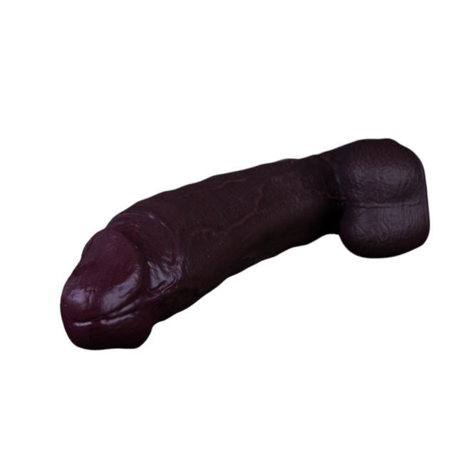 15" Ultra-Thick Silicone Dildo – Color Options Available (Flesh/Brown/Dark Coffee)