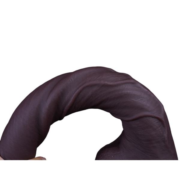 15" Realistic Silicone Dildo – Color Options Available (Flesh/Brown/Dark Brown)