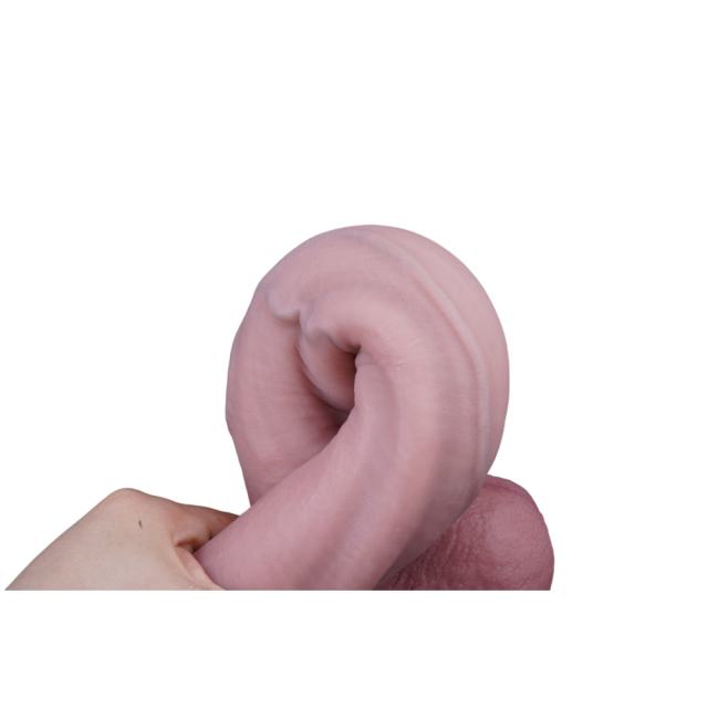 15" Realistic Silicone Dildo – Color Options Available (Flesh/Brown/Dark Brown)