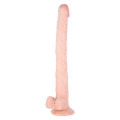 15" Realistic PVC Dildo – Color Options Available (Black/Flesh/Brown/Dark Brow)