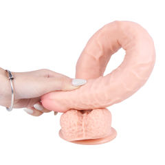 15" Realistic PVC Dildo – Color Options Available (Black/Flesh/Brown/Dark Brow)
