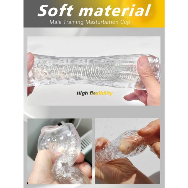 5.4" 01 male masturbator Soft TPE Male Masturbator – Handheld Pocket Stroker with Beginner Texture for Men's Training & Solo Pleasure