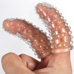 2-Pack Soft TPE Finger Sleeve I – Flexible Finger Cover for Manual Stimulation
