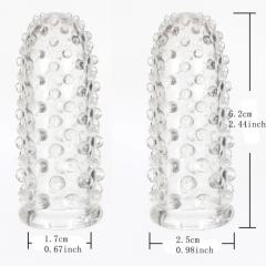 2-Pack Soft TPE Finger Sleeve I – Flexible Finger Cover for Manual Stimulation