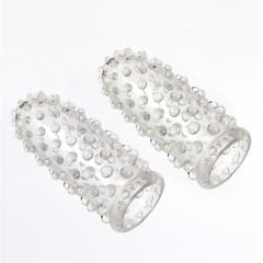 2-Pack Soft TPE Finger Sleeve I – Flexible Finger Cover for Manual Stimulation