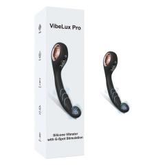 Customizable 8.08" Black Rechargeable Silicone G-Spot Vibrator – 9 Vibrating Modes Curved Pressure-Tip Design