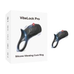 10-Speed Black Medical-Grade Silicone Rechargeable Vibrating Cock Ring with USB Magnetic Charging