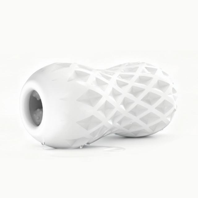 5.0" Dynamic Trainer-HZ Soft ClearTPE Male Masturbator – Handheld Pocket Stroker with Ring Drill Texture for Men's Training & Solo Pleasure