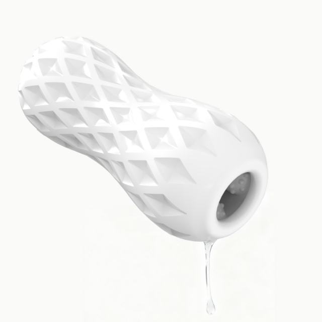 5.0" Dynamic Trainer-HZ Soft ClearTPE Male Masturbator – Handheld Pocket Stroker with Ring Drill Texture for Men's Training & Solo Pleasure
