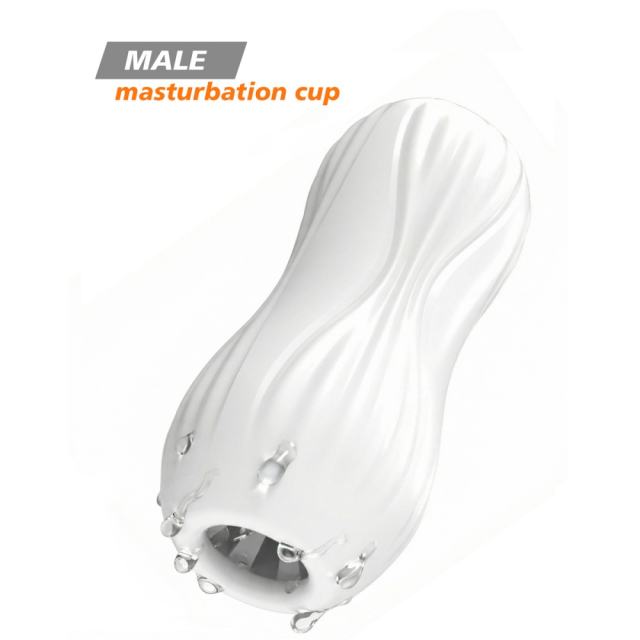 5.0" Dynamic Trainer-LW Soft ClearTPE Male Masturbator – Handheld Pocket Stroker with Flow Line Texture for Men's Training & Solo Pleasure