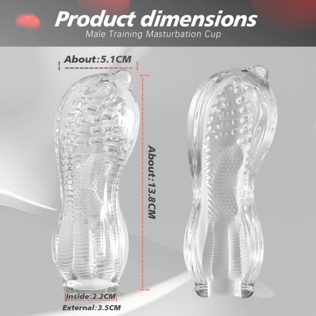 5.4" 02 male masturbator Soft TPE Male Masturbator – Handheld Pocket Stroker with Intermediate Texture for Men's Training & Solo Pleasure