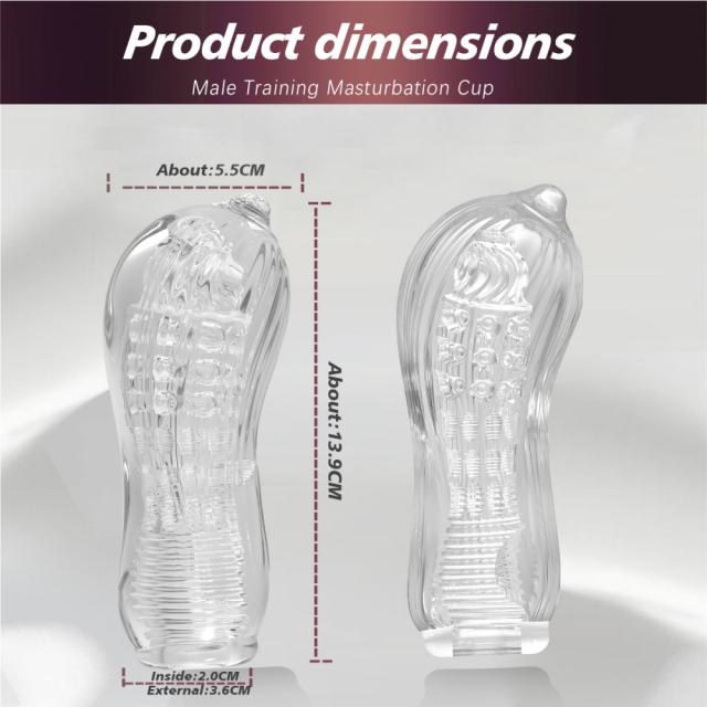 5.4" 03 male masturbator Soft TPE Male Masturbator – Handheld Pocket Stroker with Advanced Texture for Men's Training & Solo Pleasure