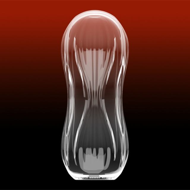 5.0" Clear Male Stroker-XX Soft ClearTPE Male Masturbator – Handheld Pocket Stroker with String Line Texture for Men's Training & Solo Pleasure