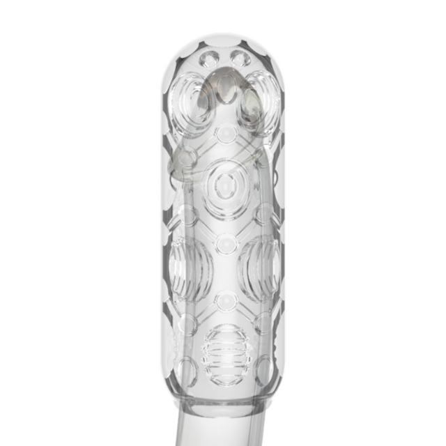 5.1" Male Stroker-Dott Soft ClearTPE Male Masturbator – Handheld Pocket Stroker with Dotted Texture for Men's Training & Solo Pleasure