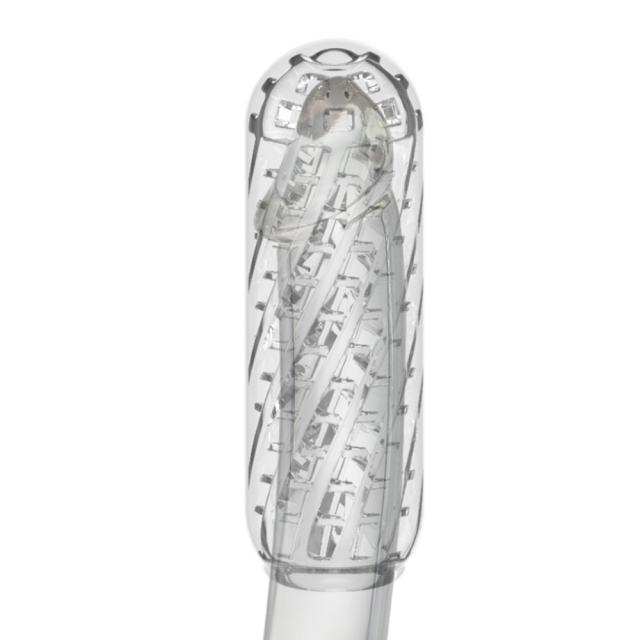 5.1" Male Stroker-Cycle Soft ClearTPE Male Masturbator – Handheld Pocket Stroker with Cycle Texture for Men's Training & Solo Pleasure