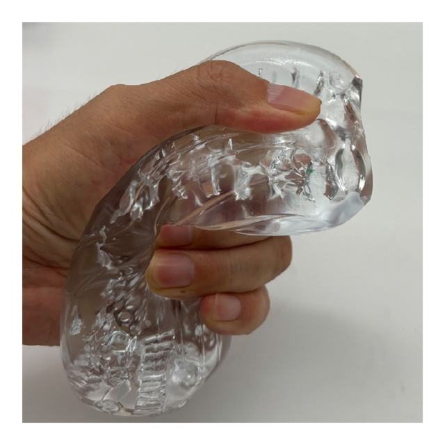 5.4" Kongfu 2 Soft ClearTPE Male Masturbator – Handheld Pocket Stroker with Realistic Texture for Men's Training & Solo Pleasure
